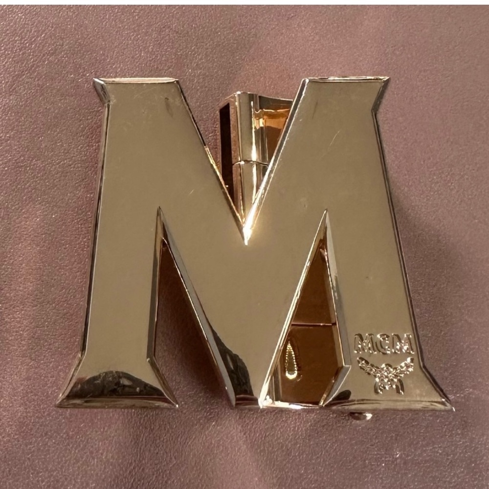 MCM luxury monogram belt buckle made for Clause belt, GORGEOUS, unisex unigender